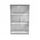 Cabinet White 2 Clear Glass Doors 125cm H.