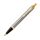 PARKER IM Brushed Metal Gold Trim Medium Ballpoint Pen Blue Ink
