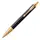 PARKER IM Premium Medium Ballpoint Pen Black Gold Trim Blue Ink