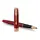 PARKER Sonnet Fine Rollerball Pen Red Lacquer Gold Trim Black Ink