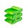 Desk organizer, Metro , Desk Tray Stable ,3 Tiers ?,Green