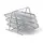 Desk Organizer, SIMBA , Desk Office Tray , 3 tries, Steel, Silver