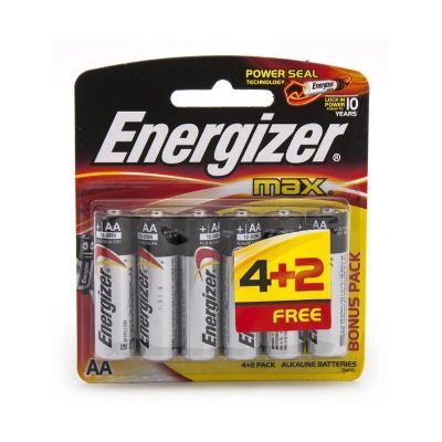 Battery, Energizer, MAX, Multipurpose Battery, AA, 6 PC/Pack