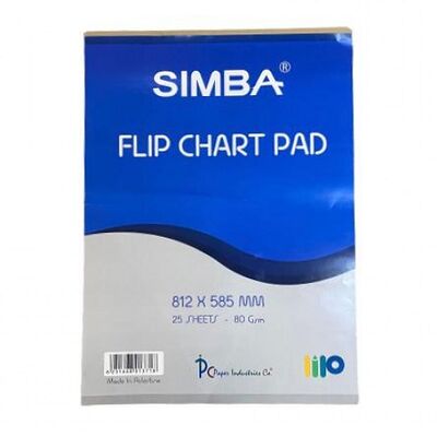 Enhance Presentations with SIMBA Paper Flip Chart Board (60x80cm) - White Flipchart