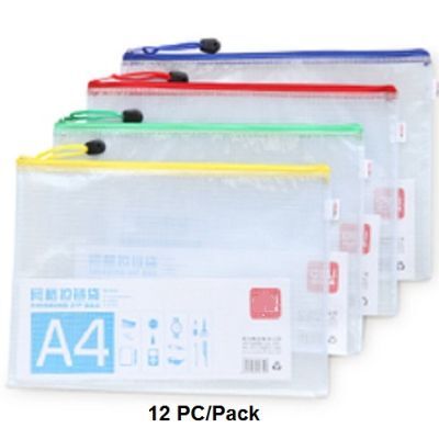 Documents Covers, KOBEST, Documents Bags, A4, Assorted Color, 12 PC/Pack