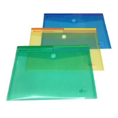 Documents Covers, Documents Bags, A4, Assorted Color, 12 PC/Pack