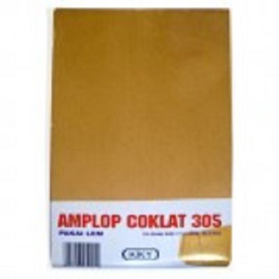 Envelope, KIKY, Brown Envelope Pocket, 80 GSM, A5,  (240 X 170 mm), 10 PC/Pack