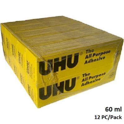 Glue, UHU, All Purpose Adhesive, 60 ML, 12 PCs/Pack