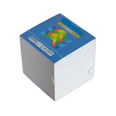 Memo Paper, SIMBA, MEMO CUBE with Glue, (9x9 cm), White