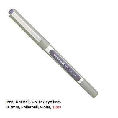 قلم، يوني-بول، UB-157 اي فاين، 0.7مم، رولربول، بنفسجي، 1 حبة