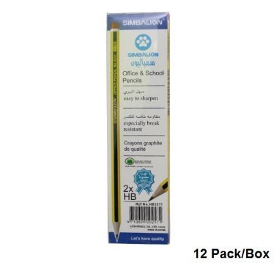 Pencil, SIMBALION HB-333, HP2, Pencil Set, 12 Pack/Box