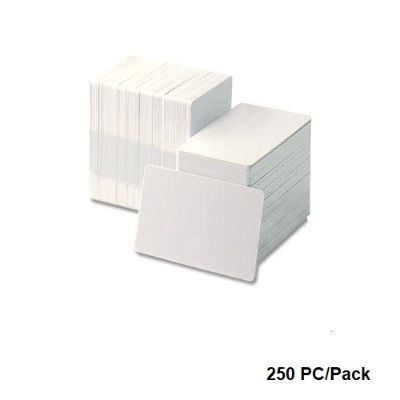 Badges & Holders, PVC Blank Cards, Wihte , 250 PC/Pack