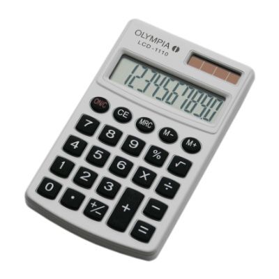 Calculator, OLYMPIA LCD1110, Pocket Calculator