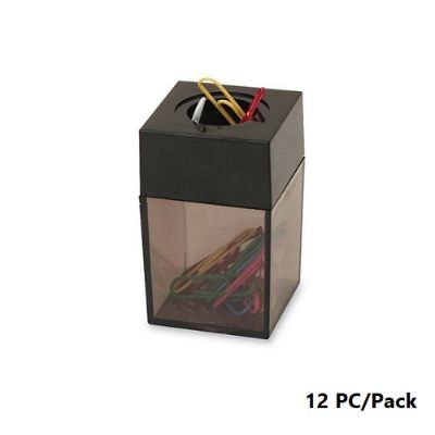 Clips, Clip Dispenser, Magnet/Plastic, Assorted Color, 12 PC/Pack