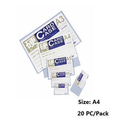 Desk Organizer, KEJEA, Card Case K-804, A4 (297*210mm), Plastic, Clear, 20 PC/Pack