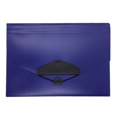 Documents Covers, SIMBA, Expanding File, 12 Pockets with Button, Dark Blue