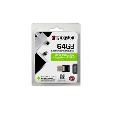 Kingston - 64GB USB 3.0 Data Traveler microDuo DTDUO3/64GB
