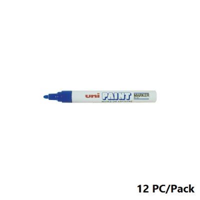 Paint Marker, Uni-Ball, PX-20, Round Tip,2.2 - 2.8mm, Blue, 12 PC/Pack