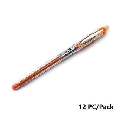 Pen, Pentel, BG207-F, 0.7mm, Slicci, Capped, Orange, 12 pcs/Pack