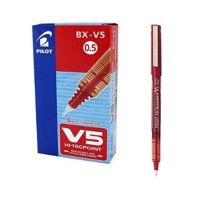 قلم، بايلوت، قلم توقيع ، 0.5 مم، احمر، 12حبة/علبة