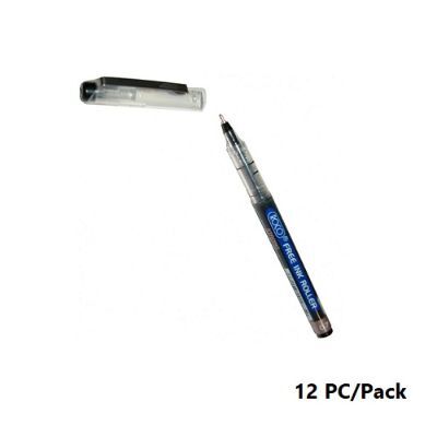 قلم، روكو، قلم حبر سائل، 0.7 مم، بغطاء، اسود، 12حبة/علبة