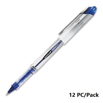 Pen, uni-ball, 0.8mm, Vision Elite, Capped, Blue, 12 Pcs/Pack