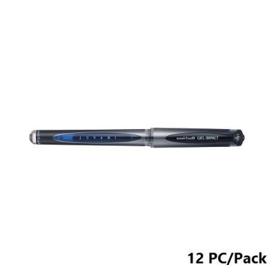 Pen, uni-ball, Gel Impact, 1.0mm, Retracatable, Blue, 12 Pcs/Pack