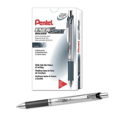 Pencil, Pentel, PL75-A, 0.5mm,Energize Pencil ,Mechanical,Black, 12pcs/Pack