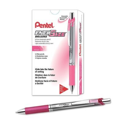Pencil, Pentel, PL75-P, 0.5mm,Energize Pencil ,Mechanical,Pink, 12pcs/Pack