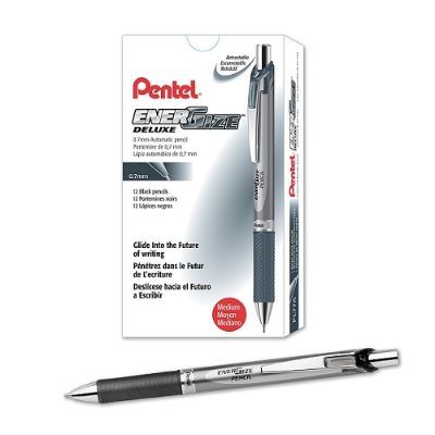 PENCIL, Pentel, PL77-A, 0.7mm, Energize Pencil, Mechanical, Black, 12pcs/Pack