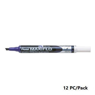Whiteboard Marker, Pentel, MWL6S-V, Maxiflo,1.5/4.7 mm, Chisel Nip, Violet, 12 Pc/Pack