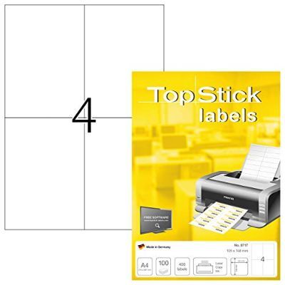 Labels, Top Stick, Multi-purpose Labels, 148 x 105 mm, white