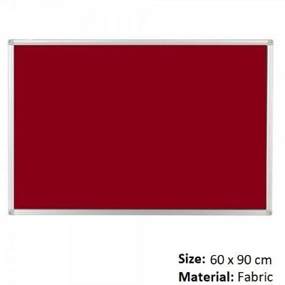 Boards, Bulletin Board, (60x90 cm), FABRIC, Wall mounted, Red