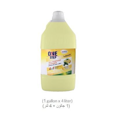 منظف، منظف سائل لجميع الأغراض 4 في 1 ،عطر الليمون (1 جالون × 4 ليتر)