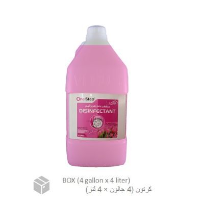 Cleaner, General Disinfectant, Flowers Perfume (4 gallon x 4 liter) BOX