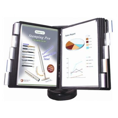 ​ادوات تنظيم المكتب، بانديرماكس، قاعدة عرض جيوب طويل شفاف ، A4، اسود