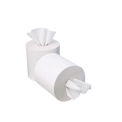 MAXI ROLL TOWELS White 1ply 300m (box 6 rolls)
