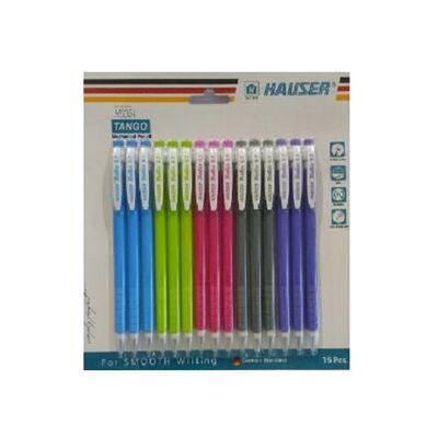 Pencil, HAUSER, Mechanical Pencil, 0.7 mm, Mix Colors, 15 PC/Pack