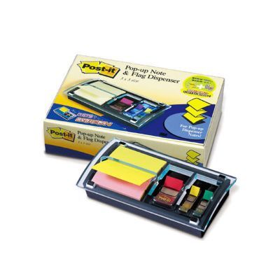 Memo Paper, 3M, Sticky Note& Flag dispenser, (75x75mm), Yellow