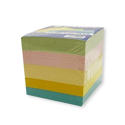 Memo Paper, SIMBA, Memo Cube with Glue, (9x9x9 cm), 5 Colors
