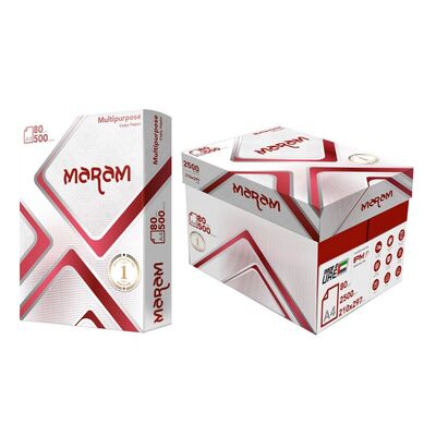 Multi-Use Paper, MARAM Paper A4 (210 x 297 mm), White, BOX (5 reams x 500 sheets)