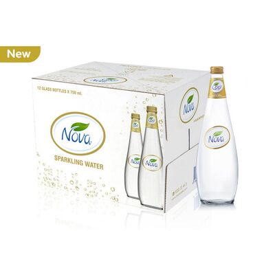 NOVA Water Glass Sparkling 750 ml (1 case x 12 bottles)