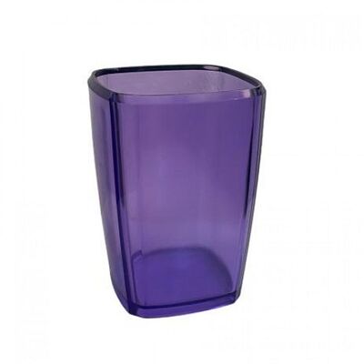Pens Cup Acrylic METRO Transparent Purple