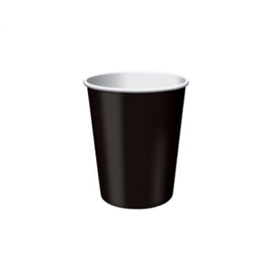Black Paper Cup 7oz, 1500 Pcs