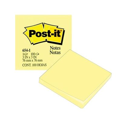 Sticky Note 3M Post-it 654 size: (75x75mm) 12 PC/Pack