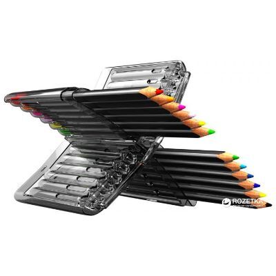 Pencils, Y-PLUS, Coloring Pencils, Triangle Shape, 12 Colors/Pack