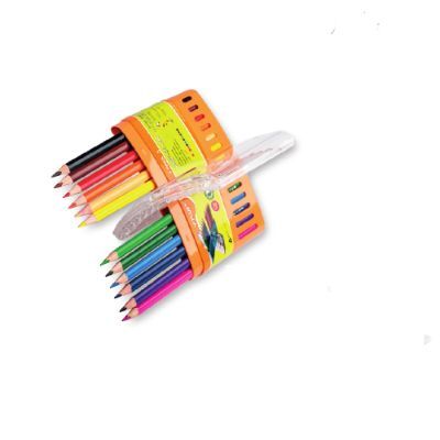 قلم تلوين رصاص، واي-بلس ،مثلث الشكل، 12 لون/علبة