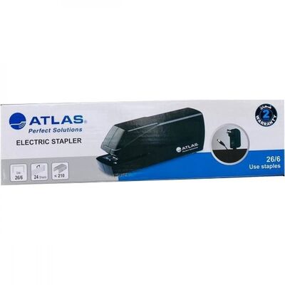Stapler, Atlas, Electric Automatic Stapler, Black