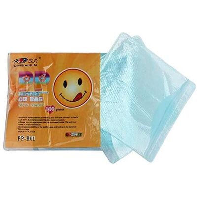 CD Cover Case Transparent Plastic 100 Pcs