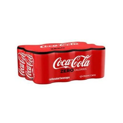 كوكا كولا زيرو 150 مل (12 علبة)